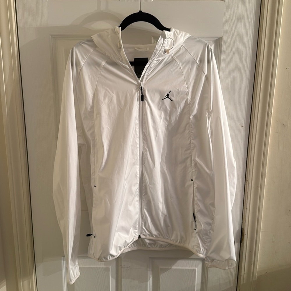 White Jordan Windbreaker